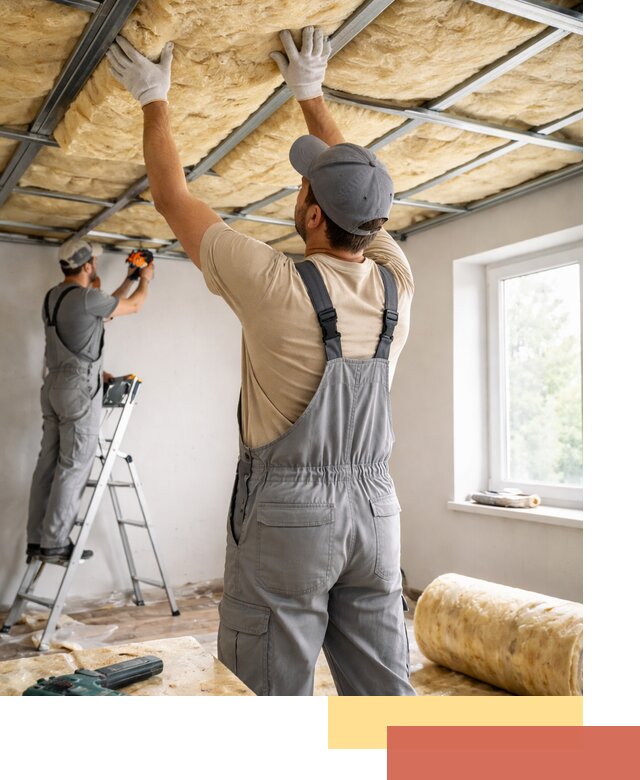 Утепление потолка под ключ в Узловой качественно и быстро