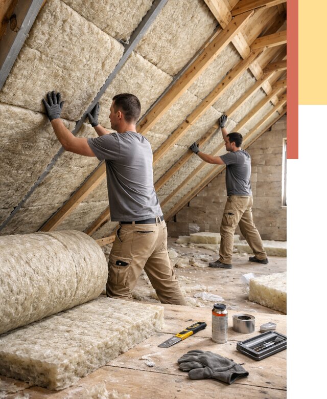 Утепление потолка минватой в Узловой от 1477 руб. — быстро и недорого | ОТДЕЛОЧНИК-Злв