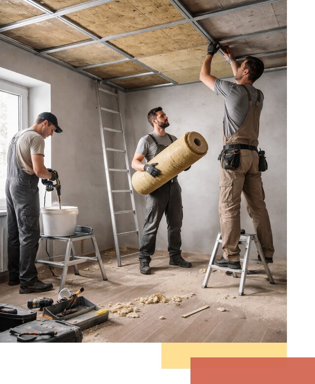 Шумоизоляция потолка в Узловой: профессиональный монтаж и отделка